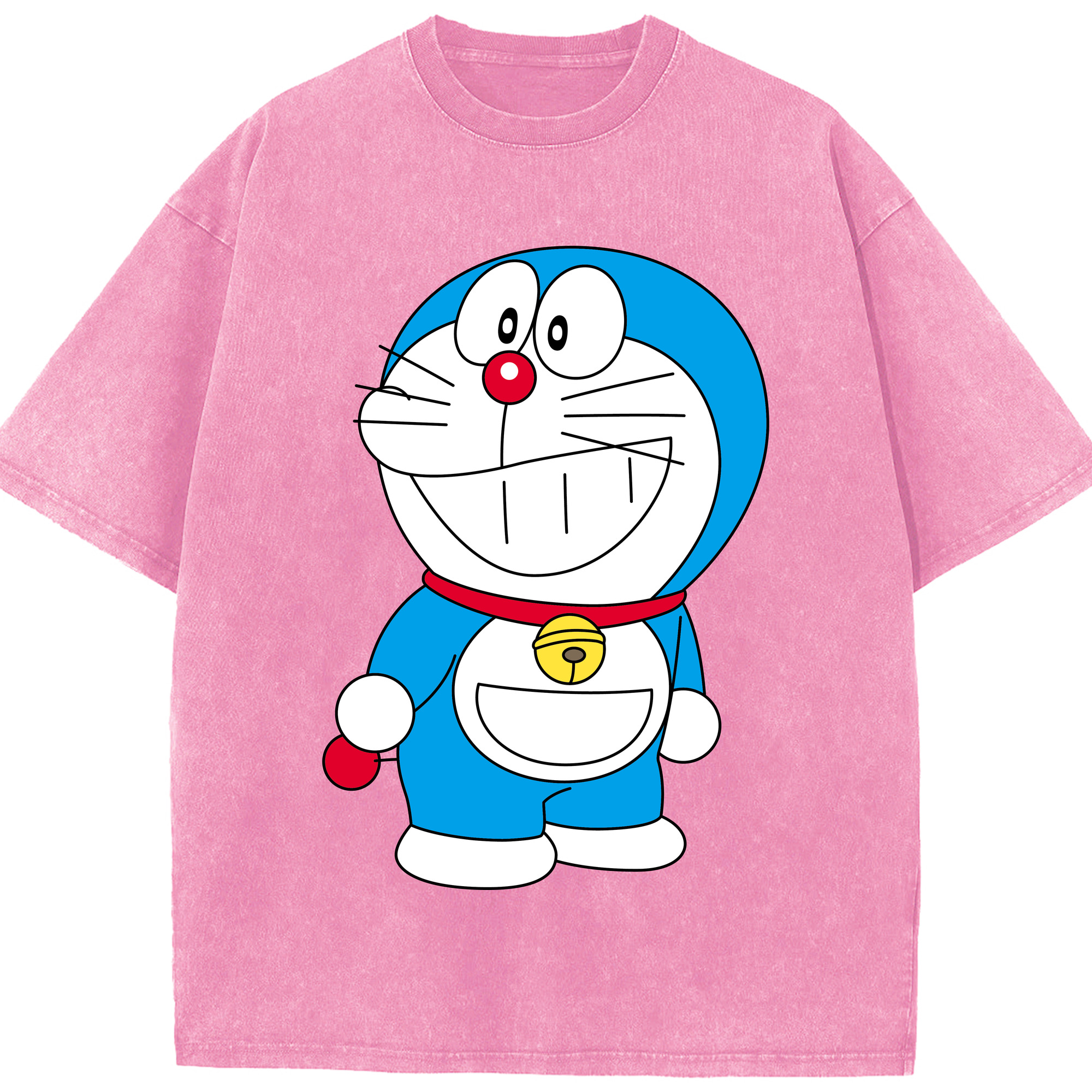 （画像用） ドラえもん Doraemon 綿100% ヴィンテージ風 半袖Tシャツ（フロントプリント）